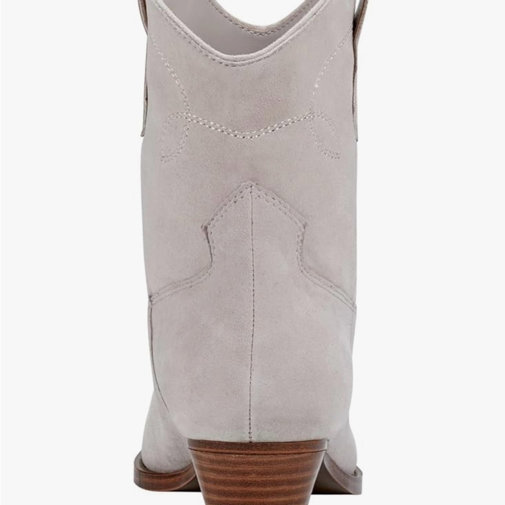 Marc Fisher Light Tan Western Ankle Boots - Picture 4 of 8